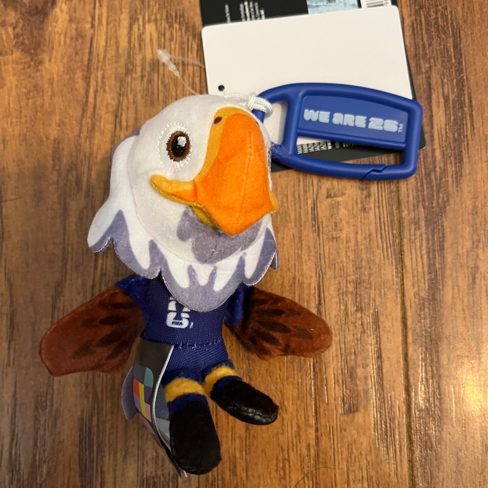 New Fifa Official World Cup Mascot Clips Plush USA Clutch Eagle